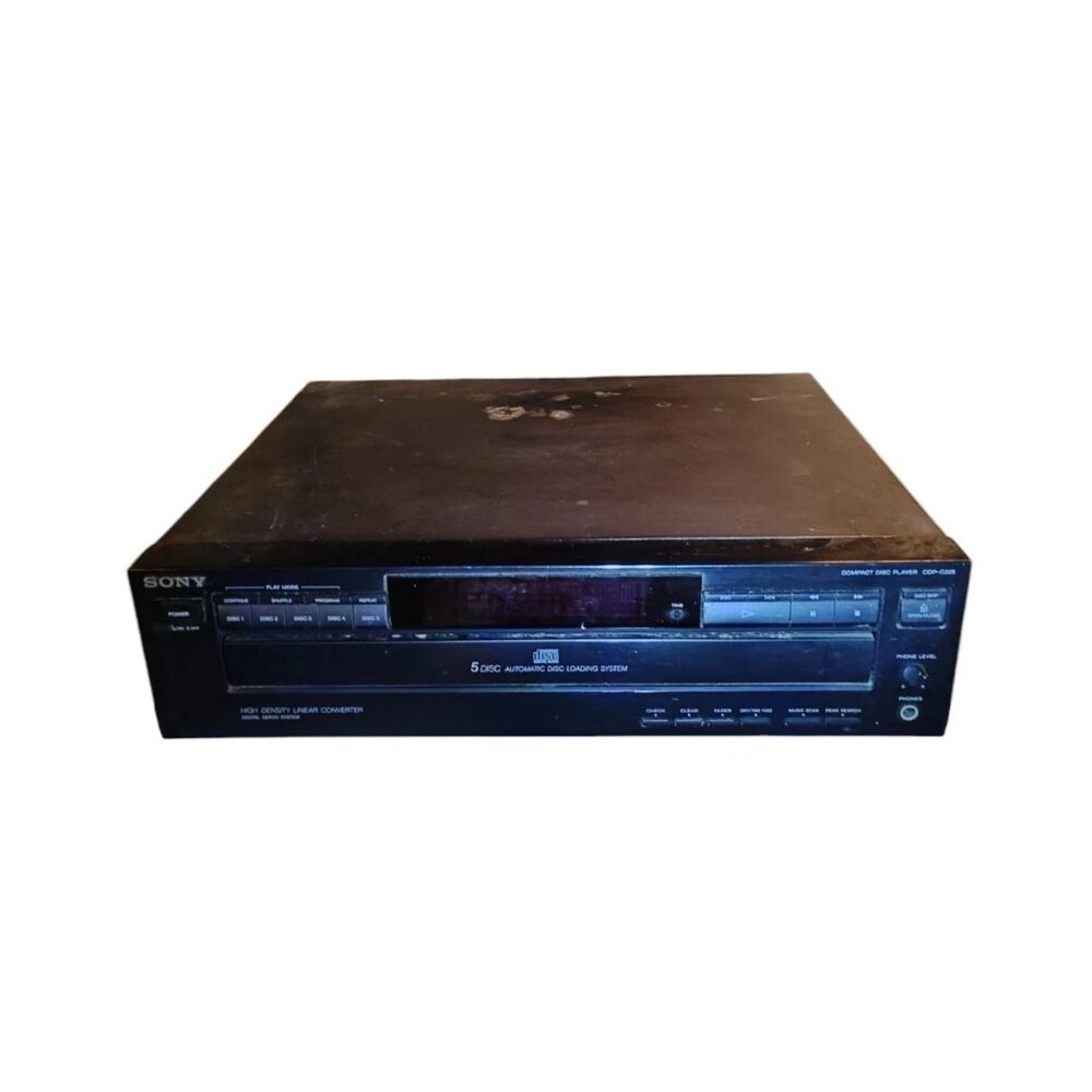 Sony CDP-C525 CD Player 5 Disc Carousel (Used). Good Condition
